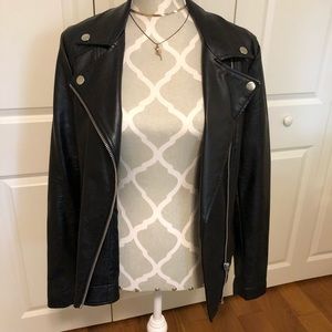 Faux leather jacket